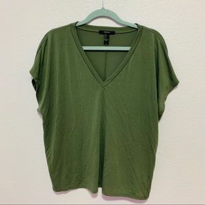 v-cut boxy blouse
